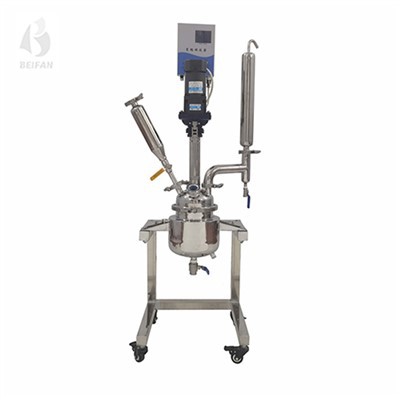 2L kaksikerroksinen ruostumaton teräsreaktori